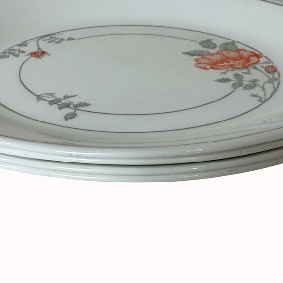 Corelle Desert Blossom Dinner Plate Set of 4 Vintage Dinnerware Pink Floral USA - Picture 7 of 14